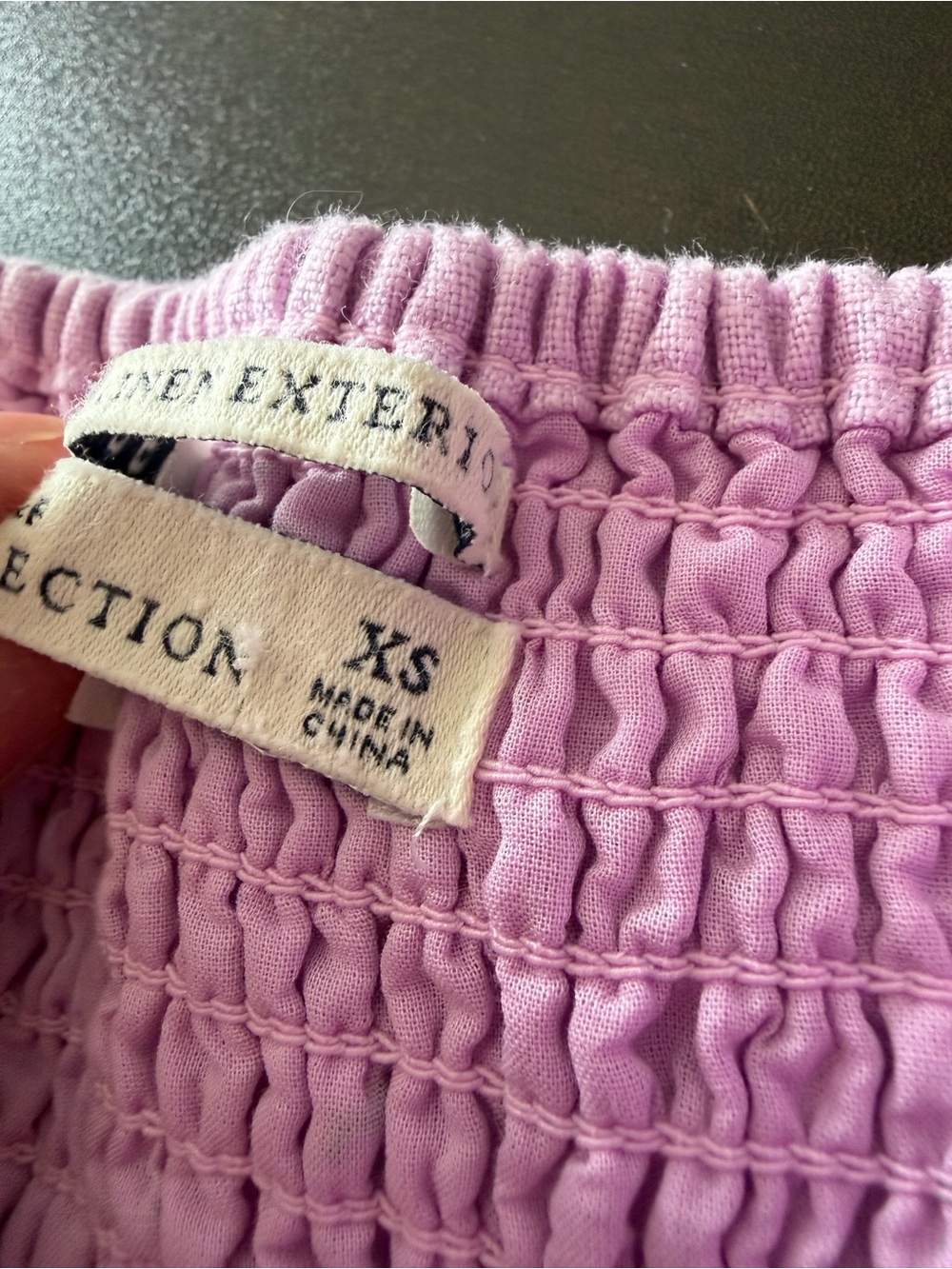 Women’s Lavender Scallop-Trim Matching Set - Picture 6 of 12